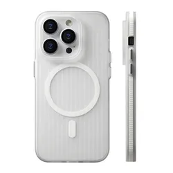 Corrugated Pattern For Magsafe Magnetic Wireless Charge Case For iPhone 16 15 14 12 13 Pro Max Plus Non-slip Hard PC Matte Cover