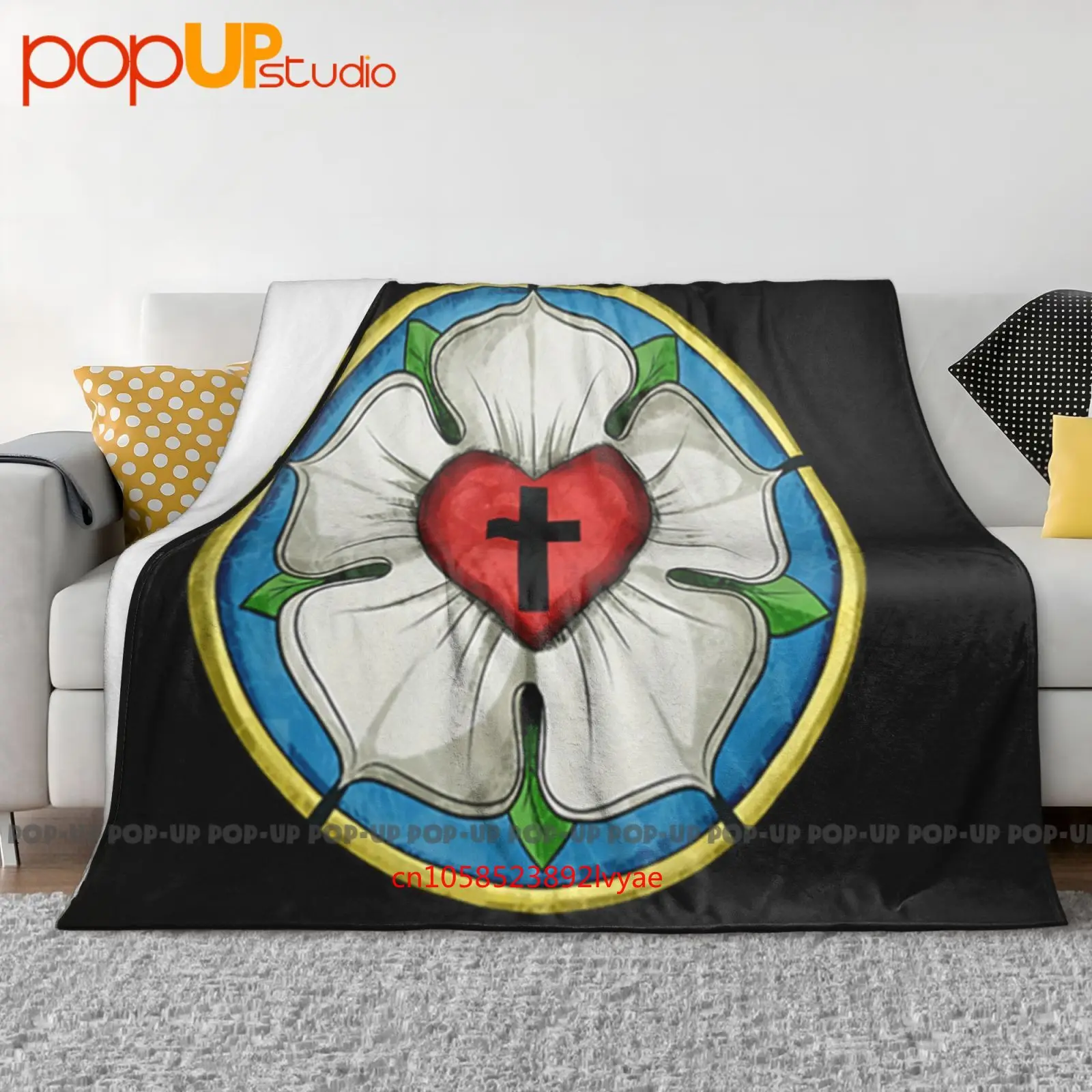 Luther Rose Seal Lutheran Symbol Christian Cross Ultra-Soft Blanket Quilt Winter Sofa Cover Bed Covers