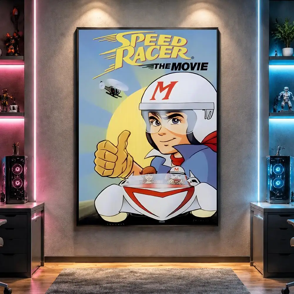 Film S-Speed Racer Racing Action Poster Wall Art Bedroom Living Room Dorm Bar Cafe Gym Studio Home Decor Gifts