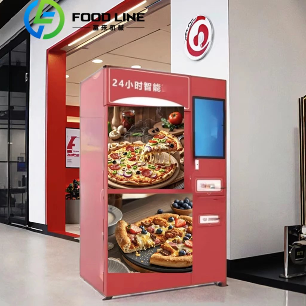 Customized 24H Intelligent Pizza Vending Machine - Automated Food Processing Equipment for Self-Service Pizza Making