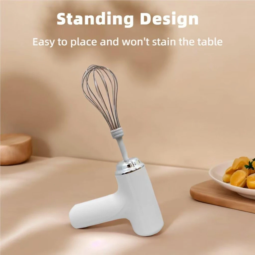 Portable Electric Hand Mixer With Whisk Beaters, Milk Foam Maker For Home, Handheld Mixer
