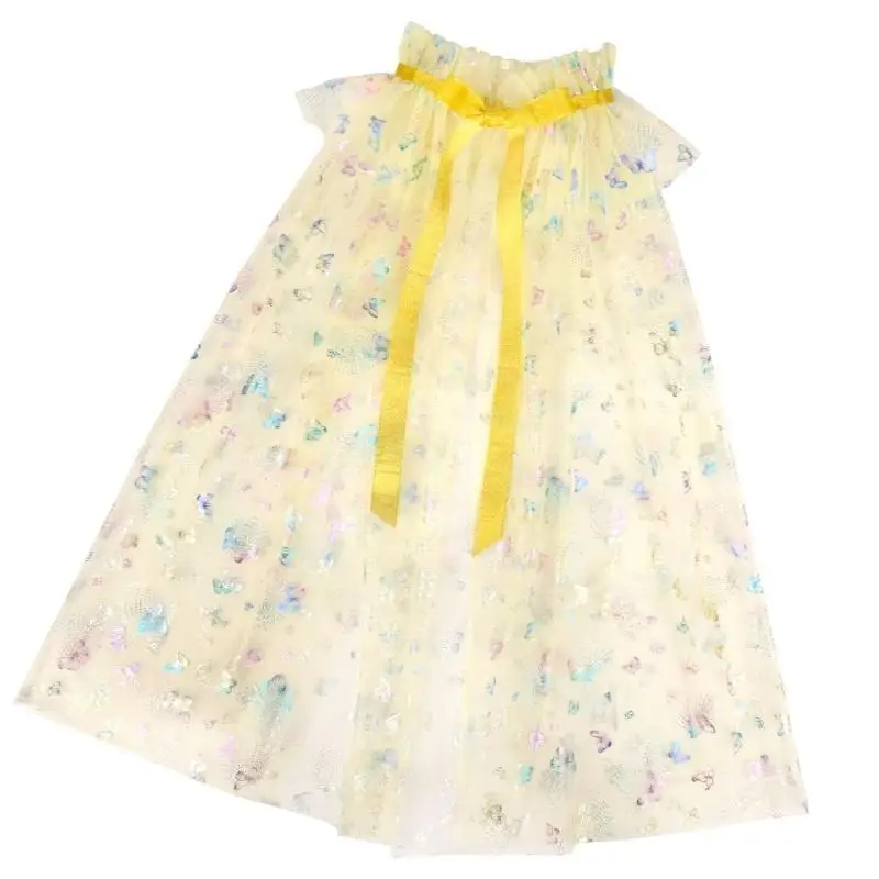 

39BD Butterfly Printing Cape Halloween Costum