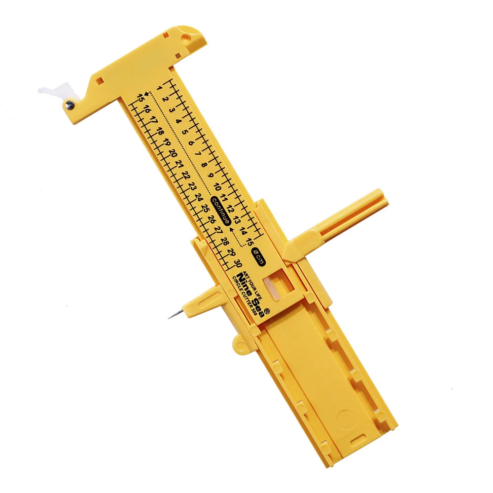 1-30cm Adjustable Compasses Circle Cutter Pencil Leads Blades Cutter Round Knife DIY Circular Tool Tangential Device