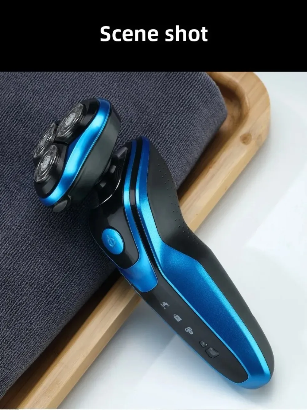 Portable 3 in 1 Electric Shaver Three Heads Rechargeable Men's Shaver Waterproof High Speed Sideburn Trimmer