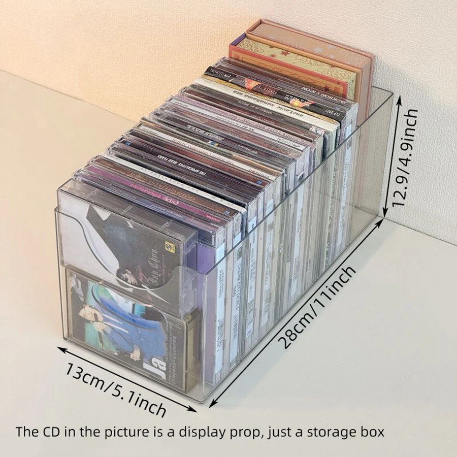 CD holder acrylic transparent peripheral color paper postcard hemp finishing frame star album disc display box