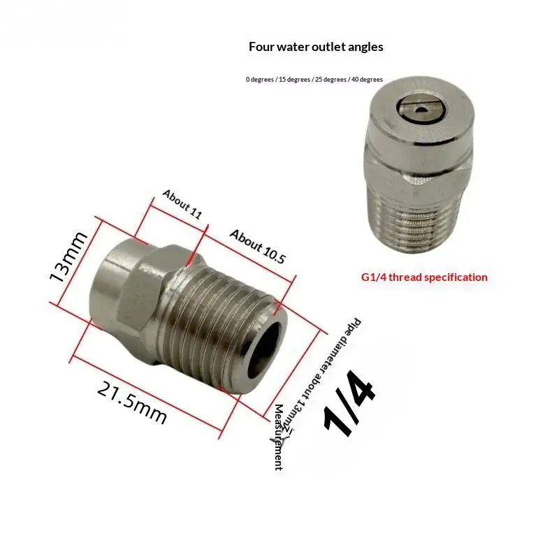@*2Pcs Pressure Washer Cleaning Nozzle Replacement Jet Wash Spray Nozzle Set For Home Outdoor Garden Driveway Cleaning