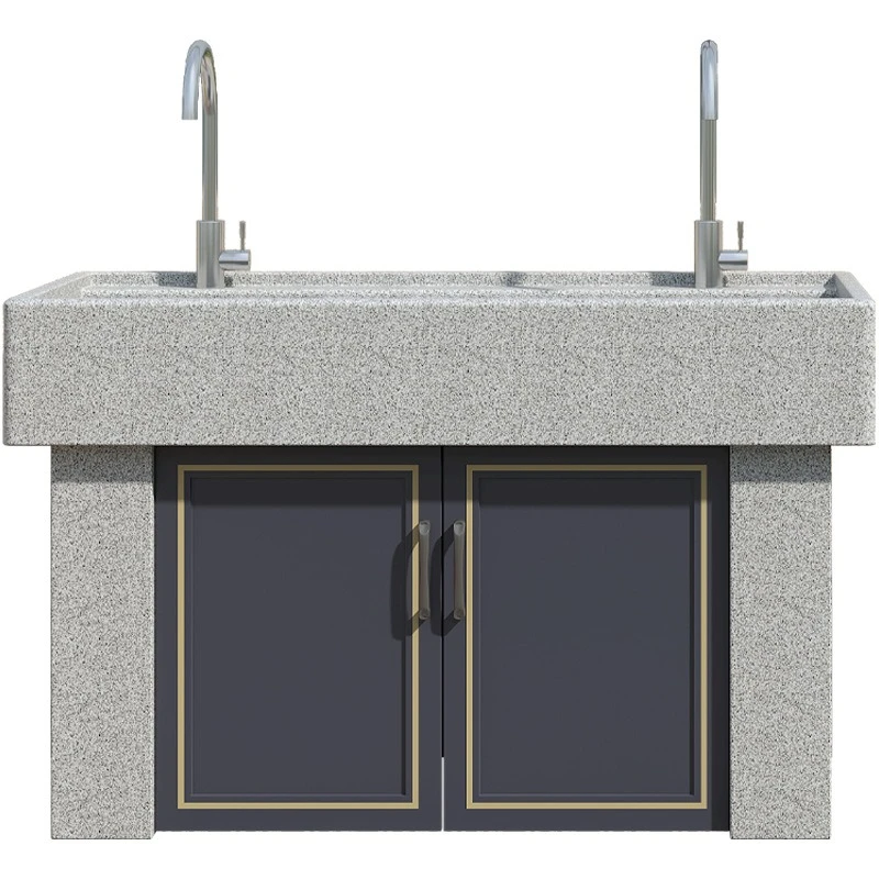 

Outdoor courtyard washbasin household balcony laundry pool splicing basin natural granite villa self-built house sink