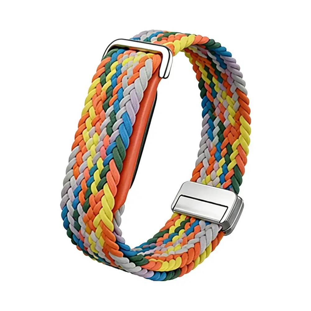 Magnetic Nylon Braided Strap for Google Fitbit Air Adjustable Breathable Sport Wristband Replacement Fitness Tracker Band ﻿
