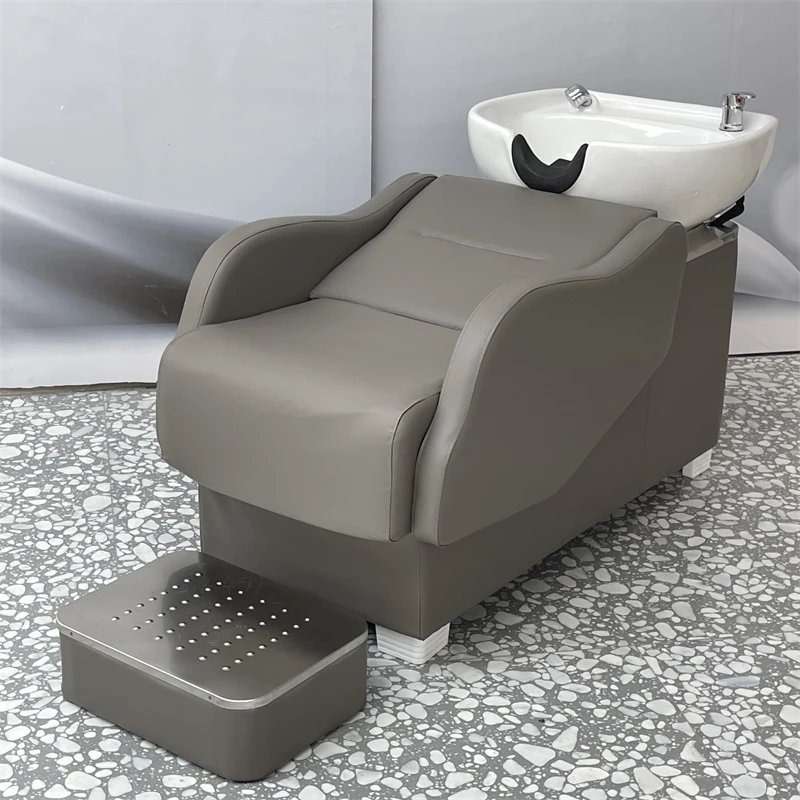 Black Simples Shampoo Chair Basin Professional Styling Stations Hairwash Bed Hair Salon Haar Wasch Liege Spa Furniture