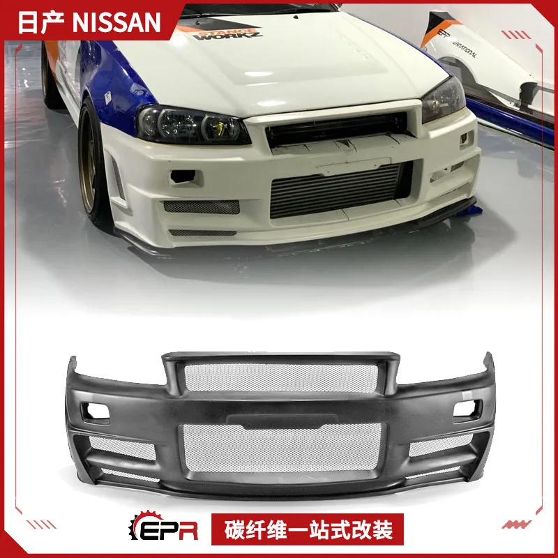 

Для Nissan Skyline R34 GTT замена переднего бампера Z Tune объемная передняя поверхность, ручка ртуты головы