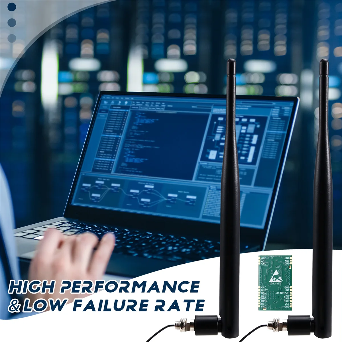 

【Определение!】 Двухдиапазонный беспроводной модуль LoRa 433/868/915/2,4G SMD TCXO, SPI-штамп от E80-900M2213S
