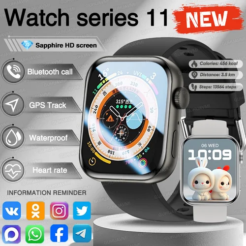 Para Ios Watch Series 11 Hombres Mujeres Reloj Inteligente