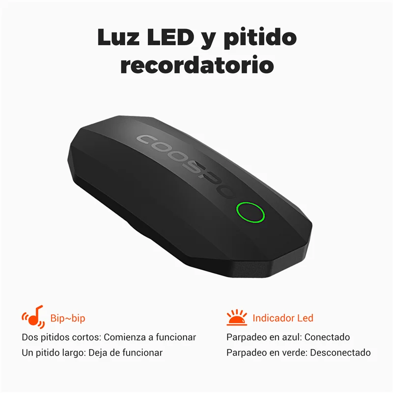 COOSPO H808S HR Sensor: ANT+ & Bluetooth Chest Strap, Compatible with Wahoo Garmin Zwift