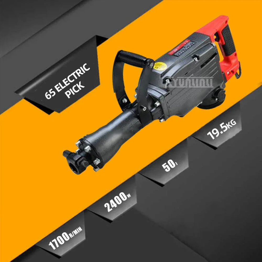 65 95 125 Electric Pick High Power Concrete Breaker Wall Demolition Electrical Tools