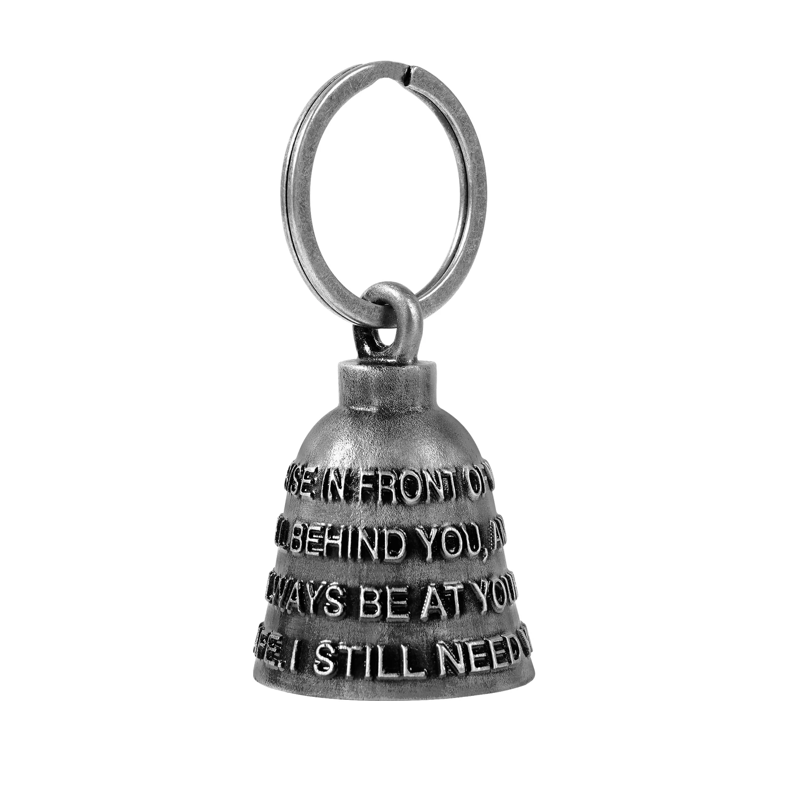 Campana de motocicleta Angel Guardian Drive Away Gremlin, palabras campana 3D campana de motorista para hombres mujeres jinete montar, regalo de buena suerte