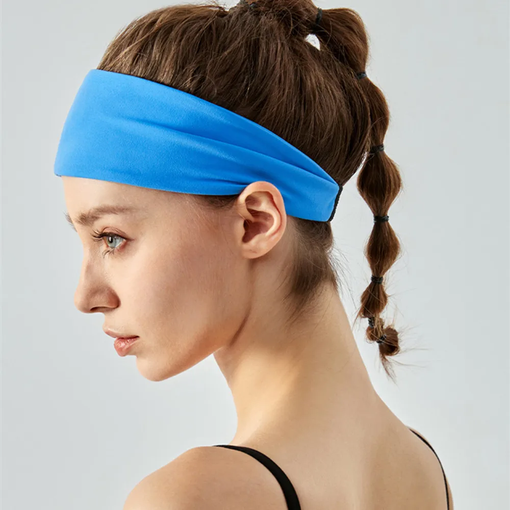 

Sports Headband Sweat Absorbing Silk Scarf Summer Cool Feeling Yoga and Fitness Headband Summer Women's Sports Running Headscarf