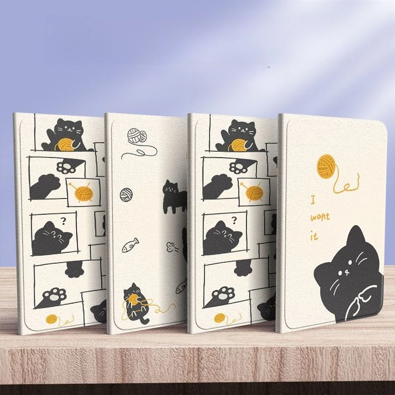 For Samsung A9 Plus 11in Tab S7FE 12.4in Cute Cat Tablet Case for A8 10.5 A9 S6 Lite 10.4in S7 S8 S9 Plus 12.4in Protective Case