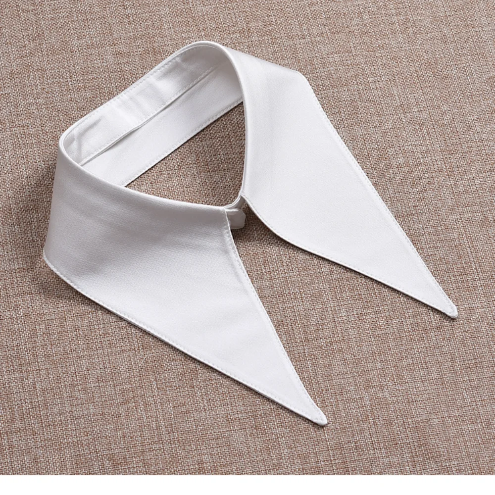 

Универсальный накладной воротник, съемный стильный воротник рубашки, регулируемый женский воротник, регулируемый для повседневного прогулок, женский показ моды