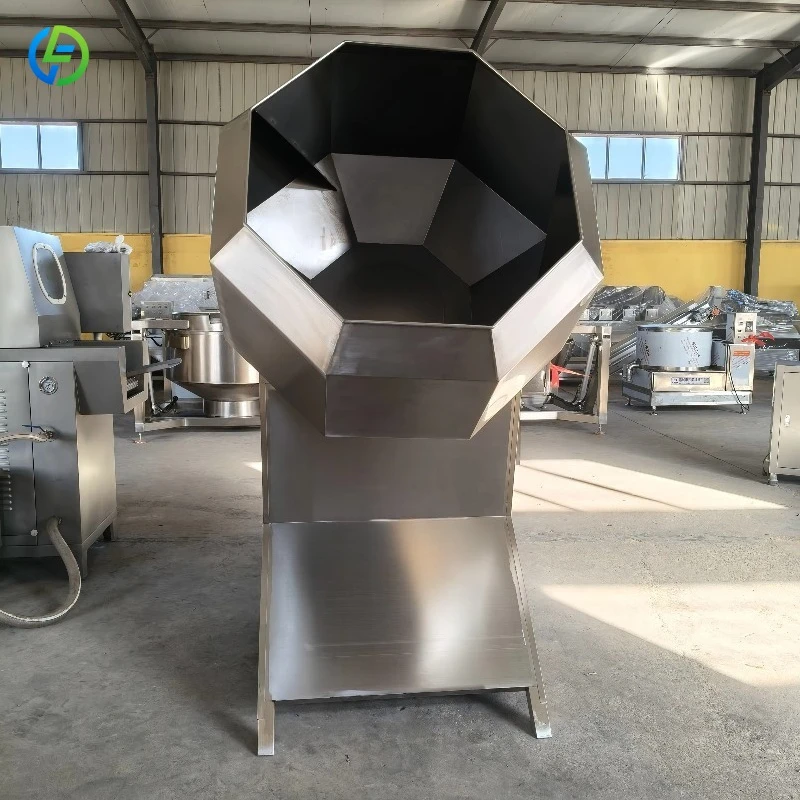 Multifunctional Octagonal Seed Seasoning Machine Sesame Sunflower Peanut Bean Flavoring Drum Equipment System FL Customized