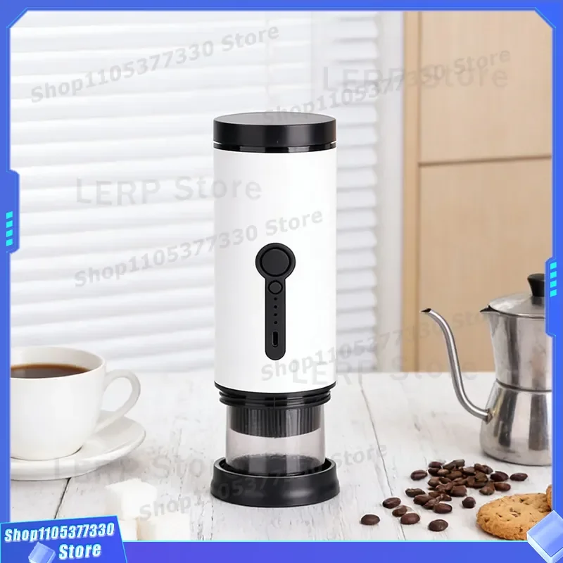 Portable Capsule Coffee Machine Electric Espresso Maker Small Household Heated Mini Coffee Brewer for Home Office Use Compact