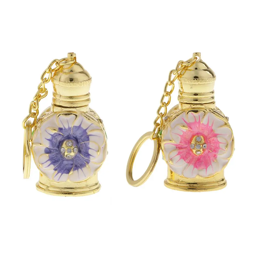 Hanging Air Freshener Perfume Diffuser Fragrance Bottle with Golden Chain