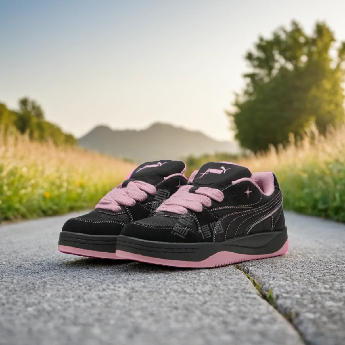 

Легкие прочные повседневные женские кроссовки Puma из натурального атласа Princess 402514-02