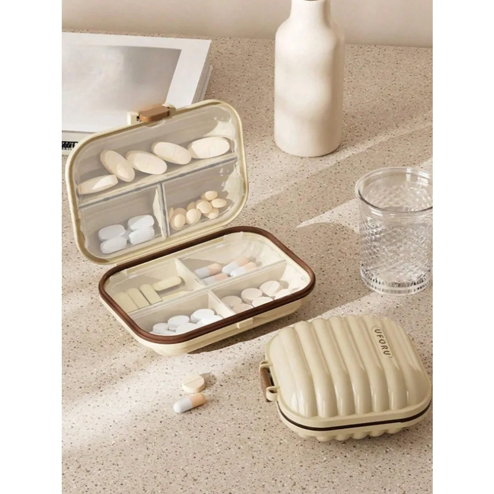 1pc Portable Pill Box For Travel Moisture Proof Pill Organizer Reusable Pill Case For Men And Women Medicine Planner Daily Pocket Case To Hold Vitamin Medicine Medication And Supplement Home Travel Essential Accessories For Outdoor Office Back To School T