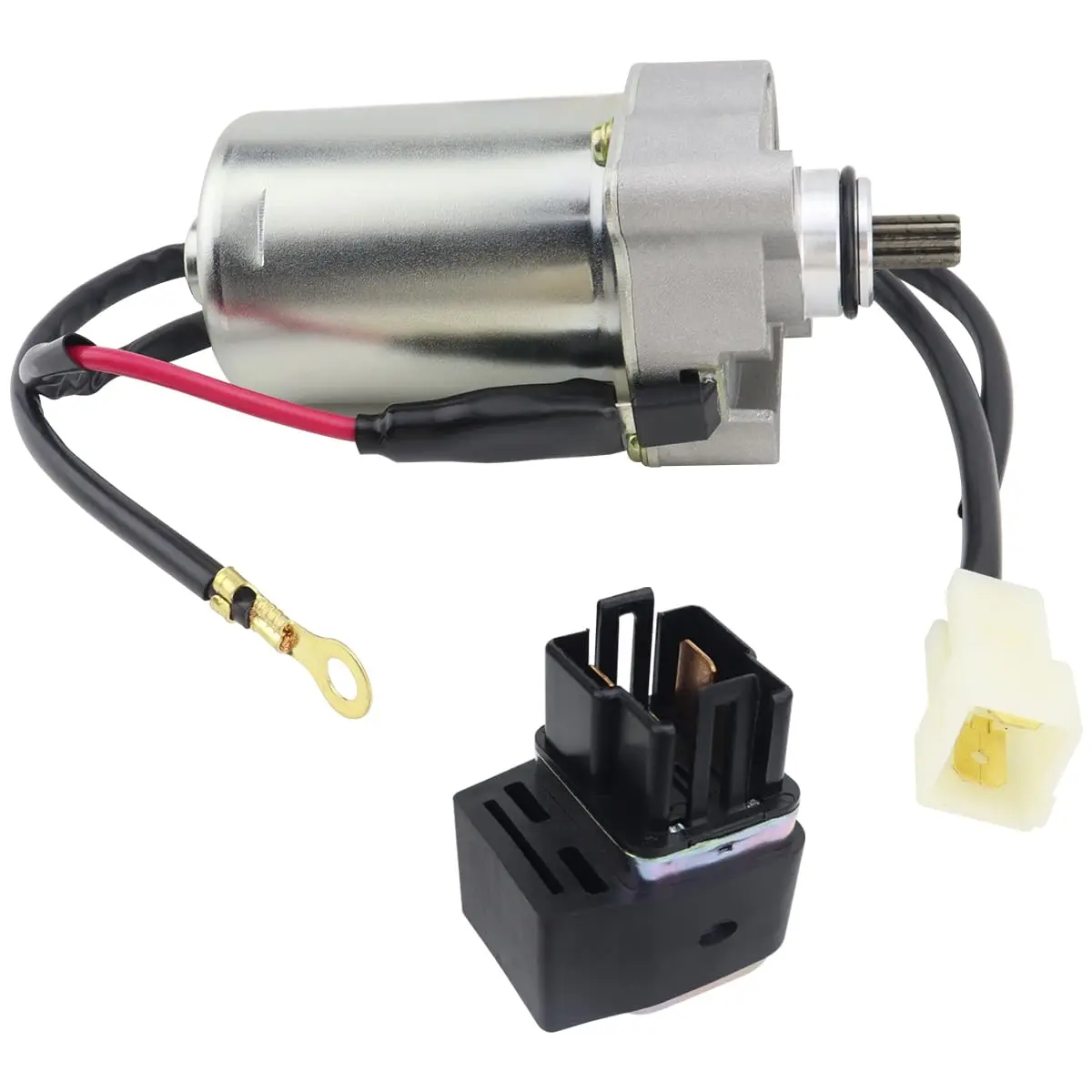 

Starter Motor & Relay for Polaris Sportsman 90 07-16| Sportsman 110 16-23| Outlaw 90 07-16| Outlaw 110 16-23, 0453478 0454952