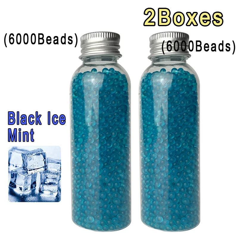 6000PCS Beads Mix Fruit Black Ice mint flavor Popping Push Ball Mint Explosion Pops DIY Cigarette Popping Capsule Smoking Tool