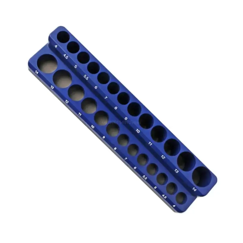 Alat Pengatur Bit 1/4 3/8'', Tempat Bit Obeng 1/4 Inci, 3/8 Inci & Inci, Basis Magnetik Q81C