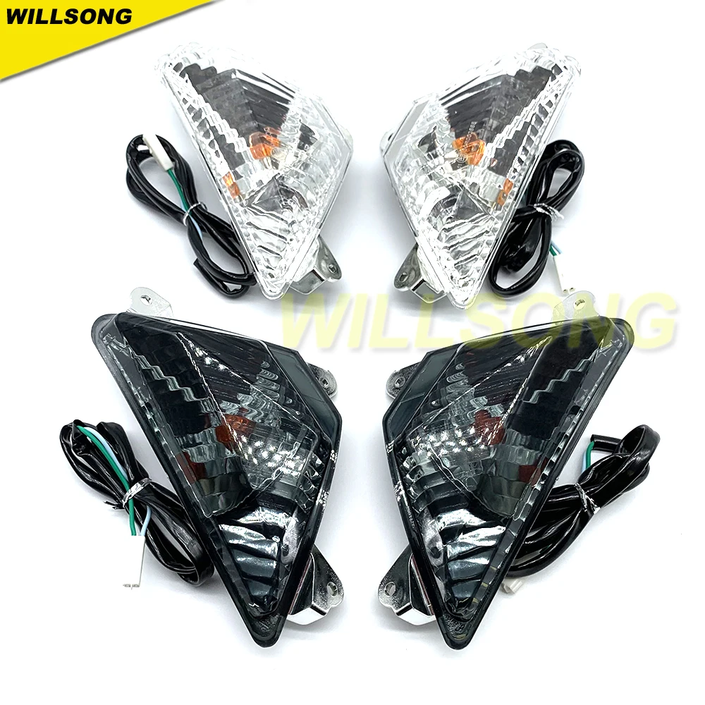 For Kawasaki NINJA 250/300/400/650/1000 ZX6R Front Turn Signal Light Lamp Indicator Blinker Motorcycle Accessories Lighting