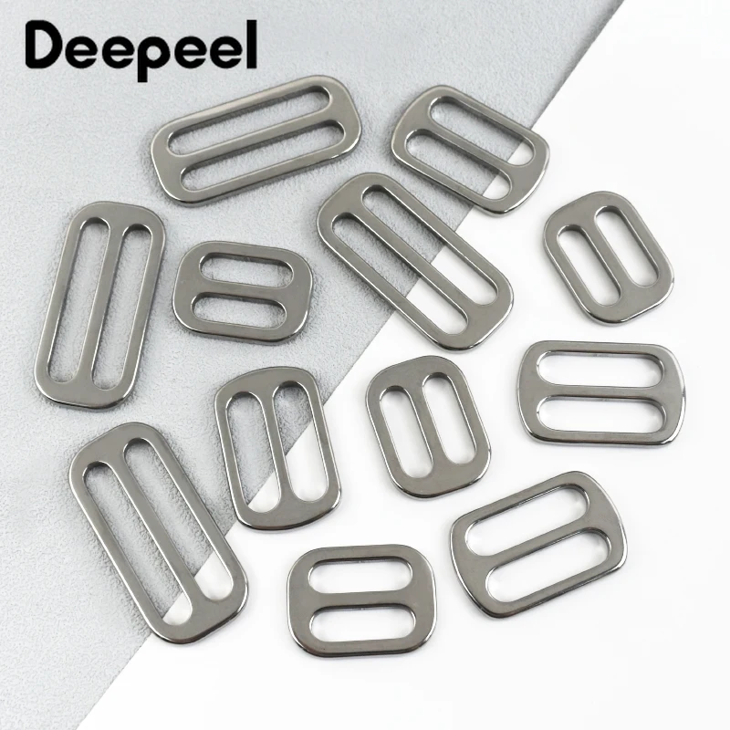 5/10/20Pcs Deepeel 20-38mm Stainless Steel Buckles Bag Strap Tri-Glide Slider Clasp Backpack Webbing Adjust Hook DIY Accessories