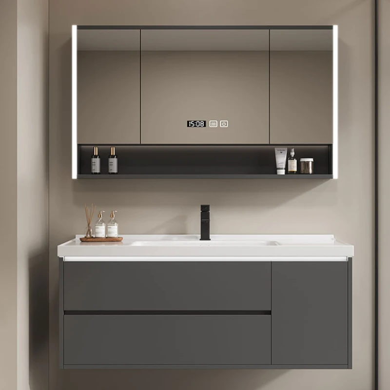 Salon Station Column Bathroom Cabinet Storage Corner Mdf Multipurpose Wall Pharmacy Sink Base Mirror Vanity Wc Wooden Gabinete