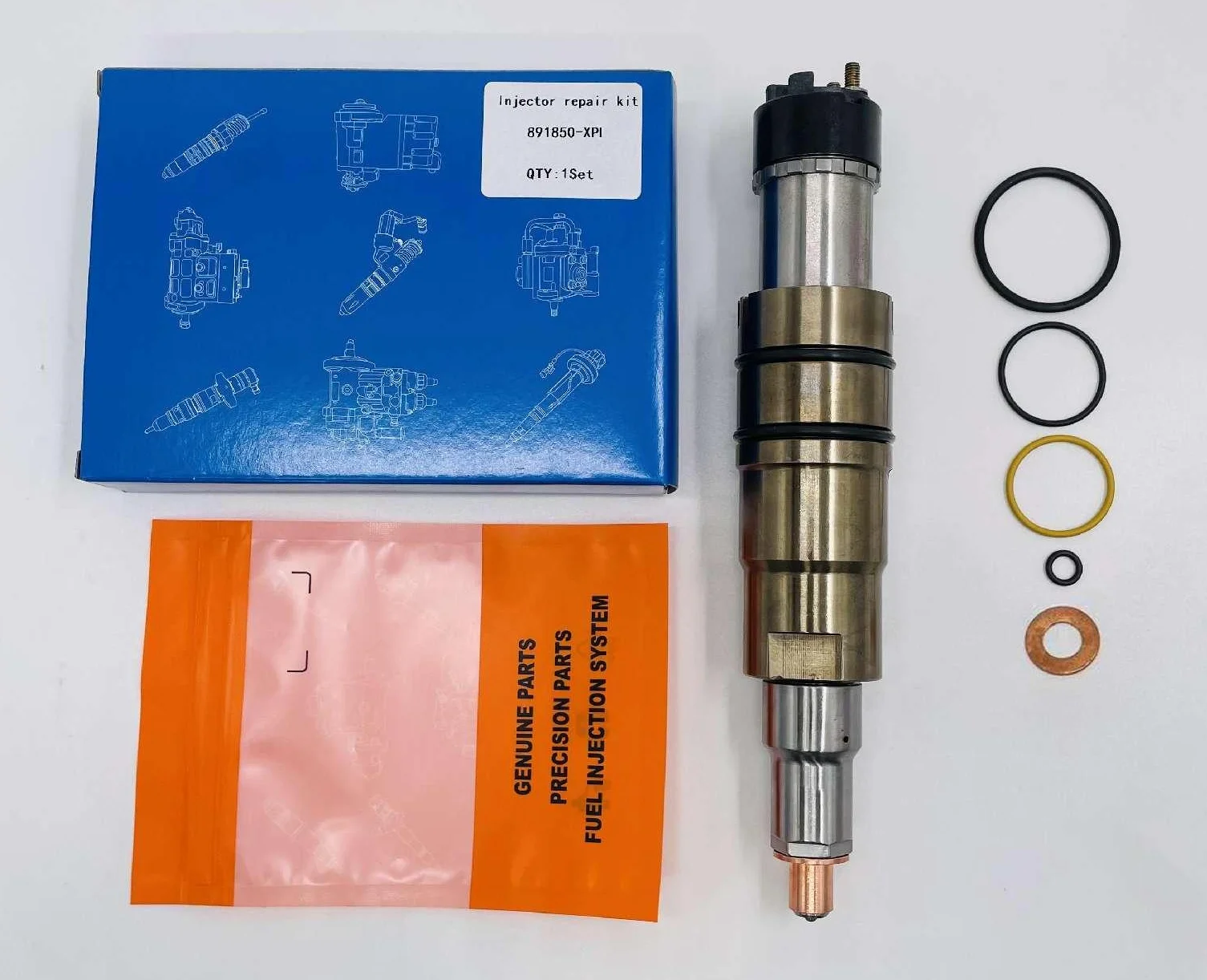 6pcs/lot WEIYUAN Fuel Injector Repair Kit For Cummins X15, PT, For Stania XPI, ISX, For Detroit N70, For Bosch Iveco 701 series