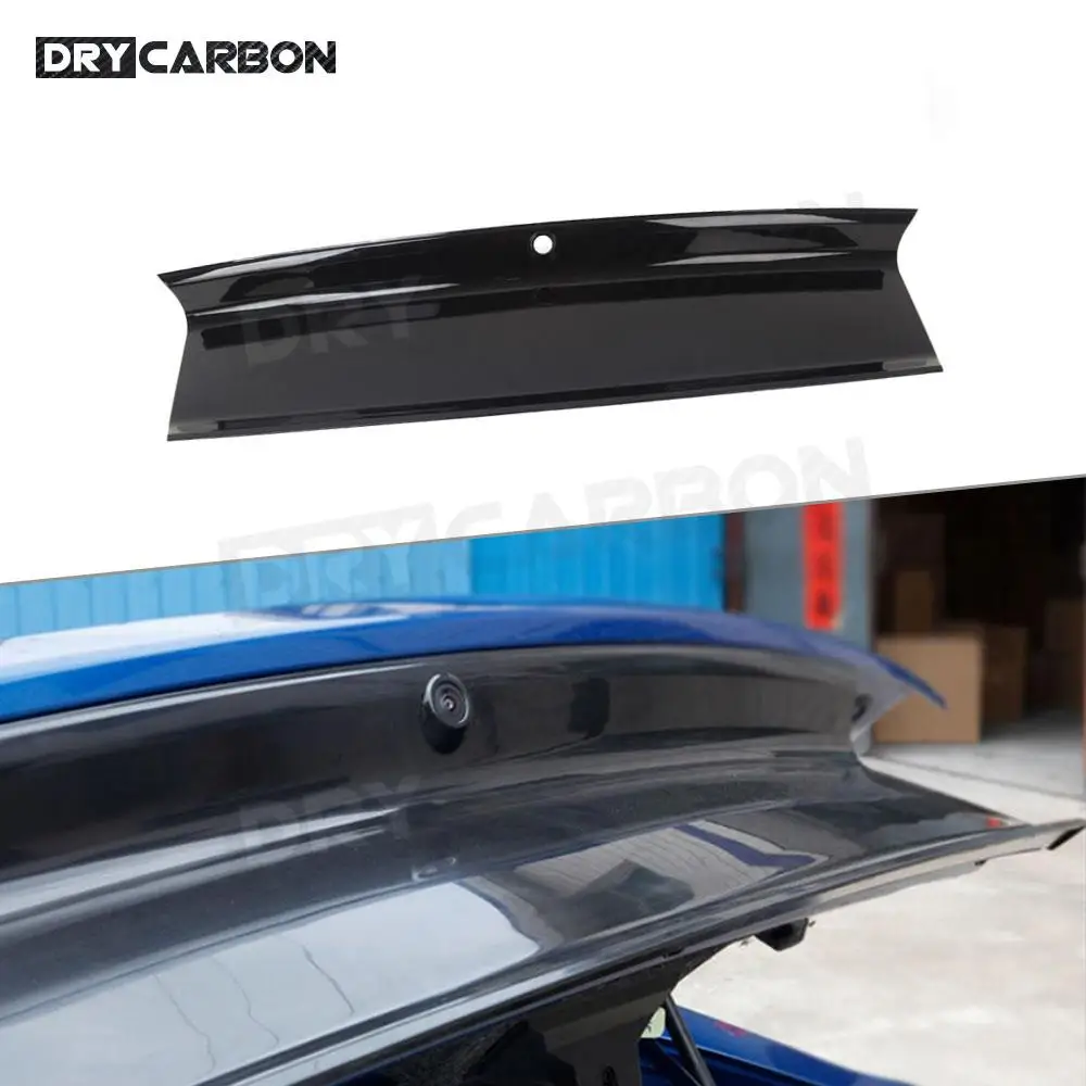 

For Ford Mustang 2015-2020 Car Rear Bumper Guard Plate Carbon Tailgate Decklid Panel Spoiler Wing Trunk Lid Cover Splitter Trim