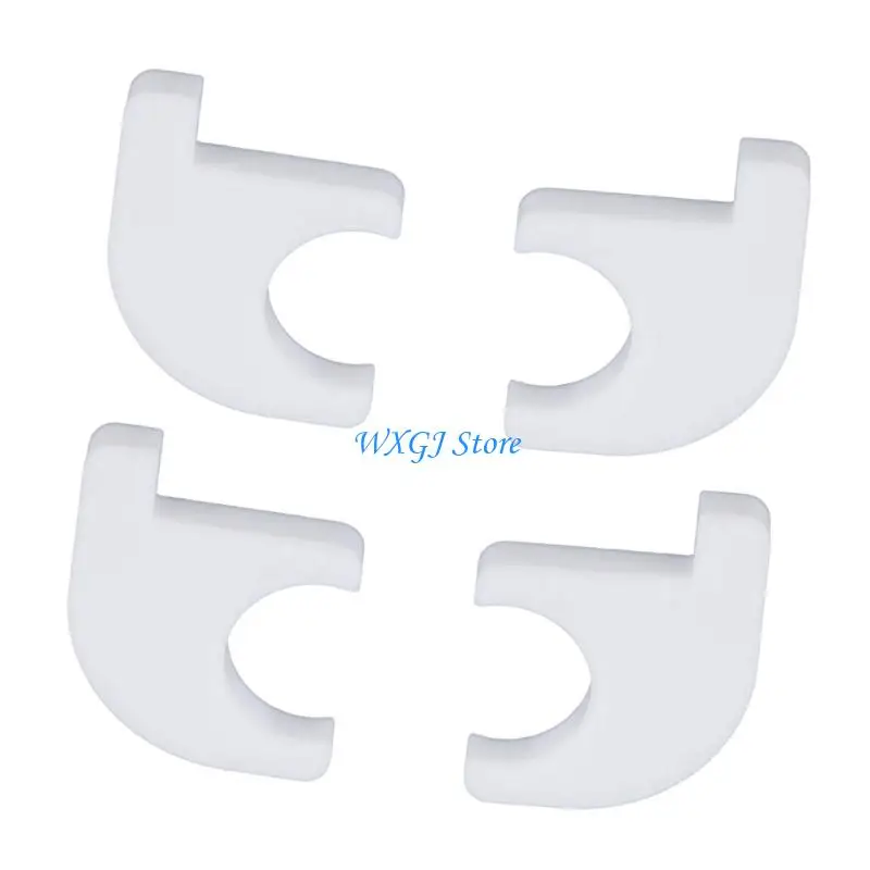 37JE Roof Vent Lock Clip Set, Curved Clip On Hold Accessory with Slot Design for Parked Vent Position and Travel Use