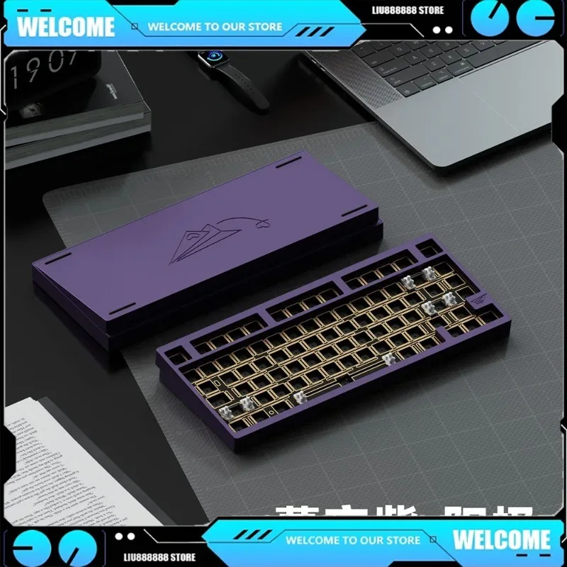 

Weikav Lucky D75 Suite Three Mode Hot Plug Rgb Aluminum Wireless Keyboard Suite Mechanical Keyboard Suite Custom PC Accessories
