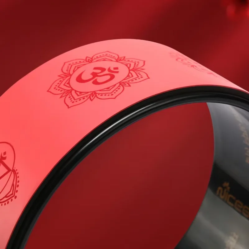 عجلة اليوغا المهنية اللياقة البدنية TPE PU ABS مجموعة عجلات اليوغا اللياقة البدنية الأسطوانة لممارسة الظهر عجلة اليوغا 2