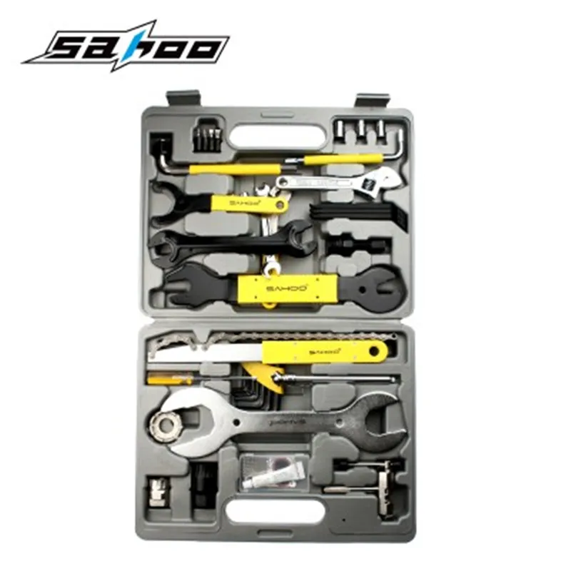 SAHOO 21275 Professional 44 Part Cycling Bicycle Tools Set Bike Repair Kit Tool  Accessories Freewheel remover