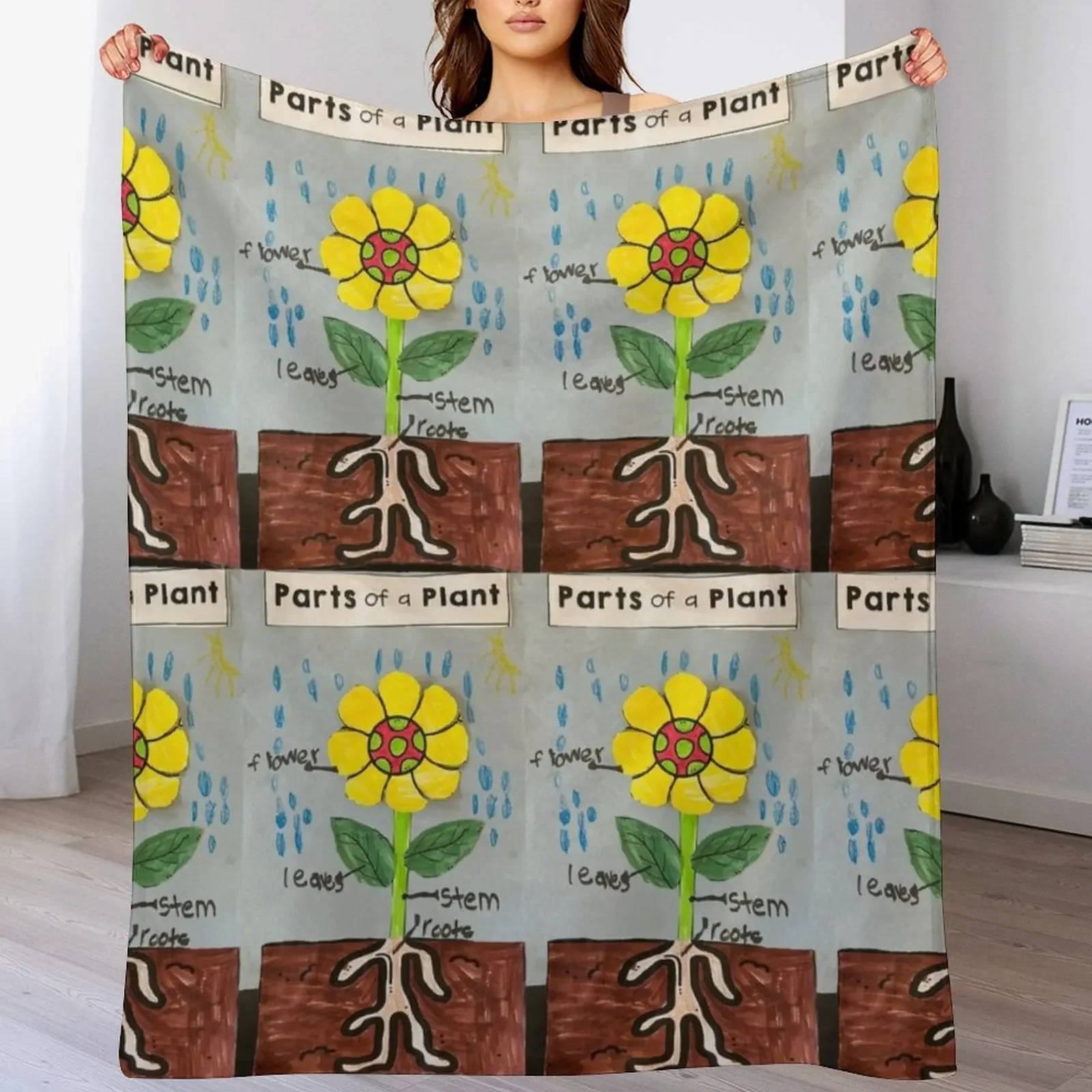 

Parts of a Plant Throw Blanket funny gift Extra Large Throw Luxury Designer Soft Plush Plaid Blankets
