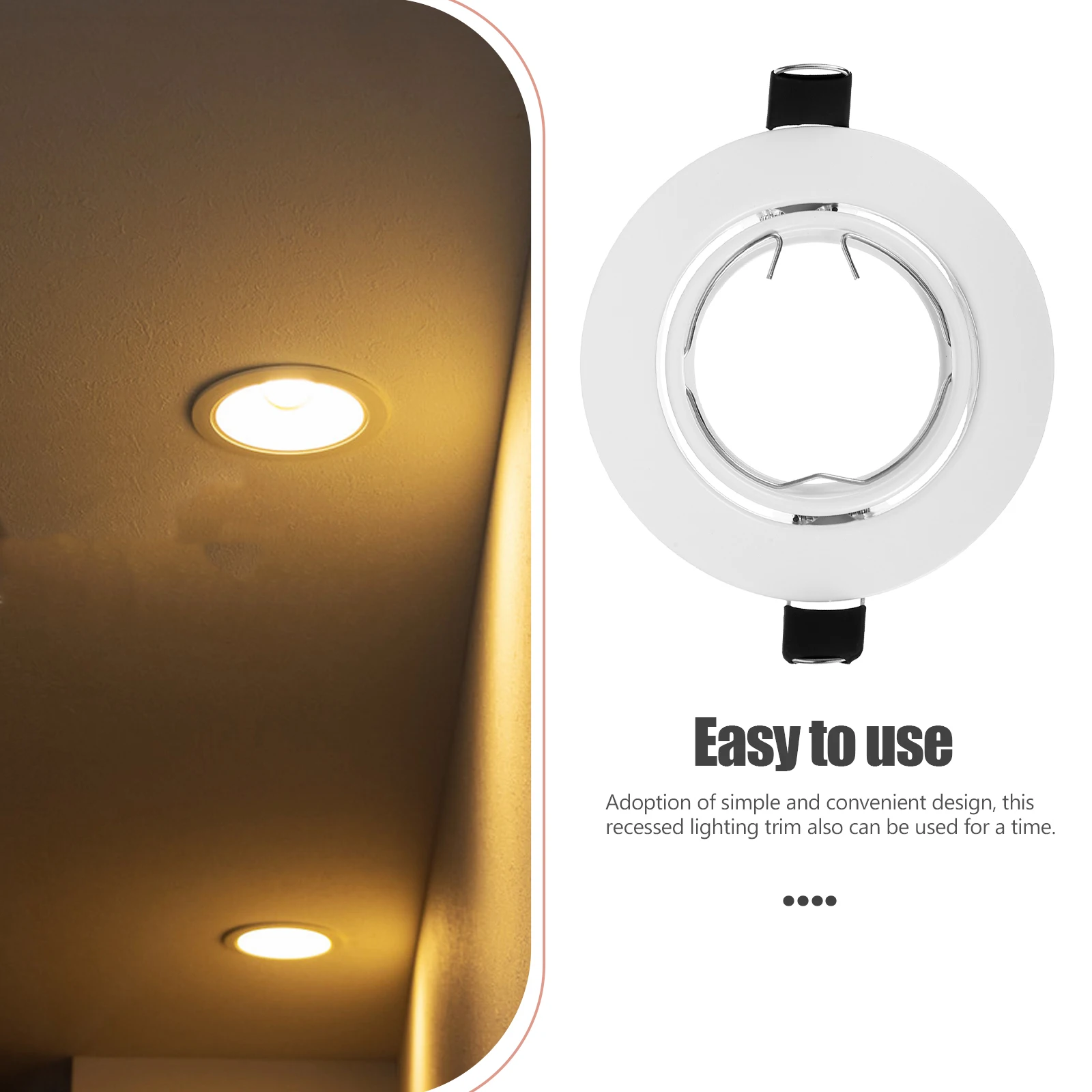 

Spotlight Bracket Led Fitting Ceiling Fittings Downlight Cover Spotlights Electrical Trim Covers Ring for Can
