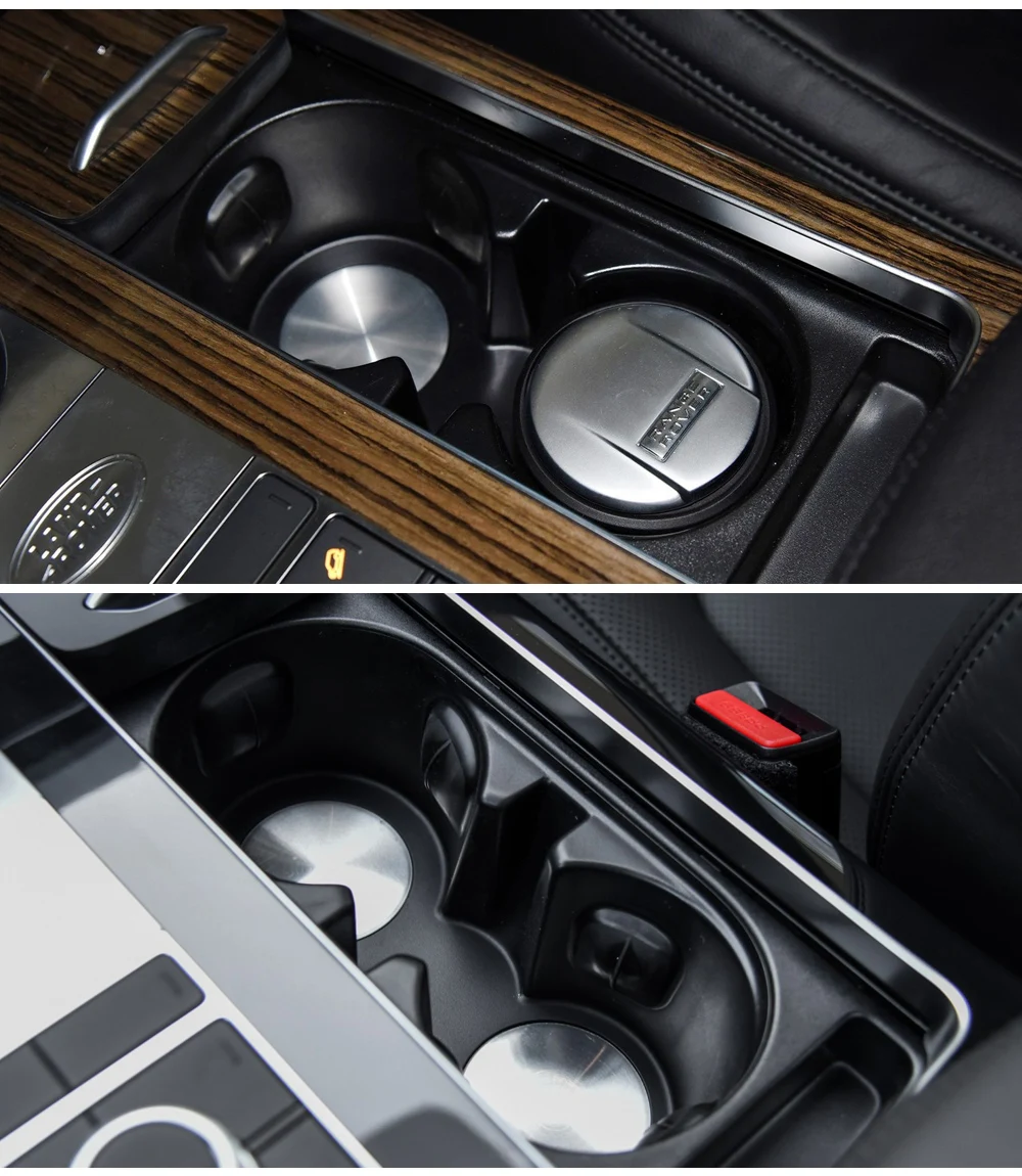Mittel konsole Wasser becher halter Stahlblech auf der Unterseite passend für Range Rover lr087454 Getränke flaschen halter 2014-2018 – Detail 7