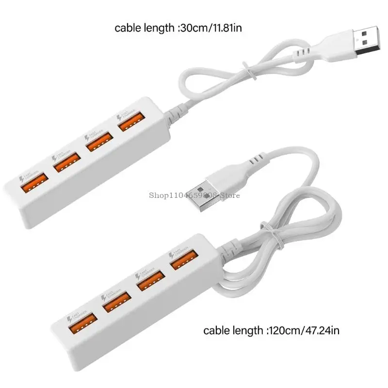 4 в 1 USB2.0 Cable Cable USB Power Splitt