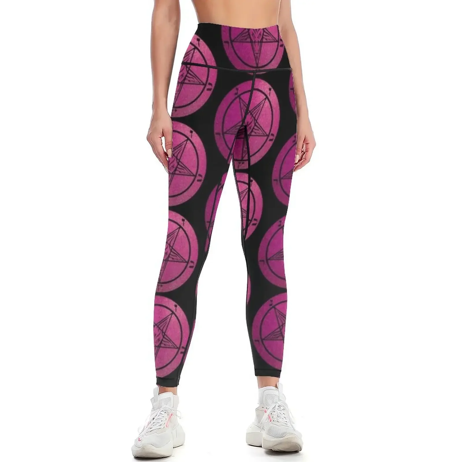 

PINK SATAN Leggings fitness set gym sport set Tight fitting woman leggins push up woman Womens Leggings