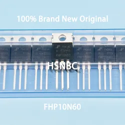 10Pcs/Lot FHP10N60 FHP10N60D 10N60 TO-220 600V 10A MOSFET N-Channel Power Transistor 100% New Original