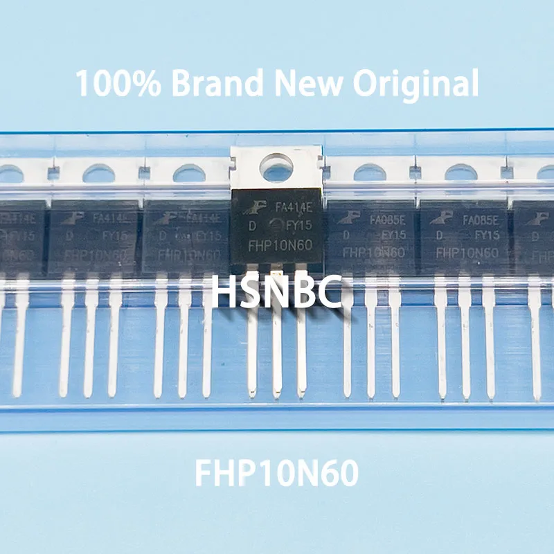 10Pcs/Lot FHP10N60 FHP10N60D 10N60 TO-220 600V 10A MOSFET N-Channel Power Transistor 100% New Original