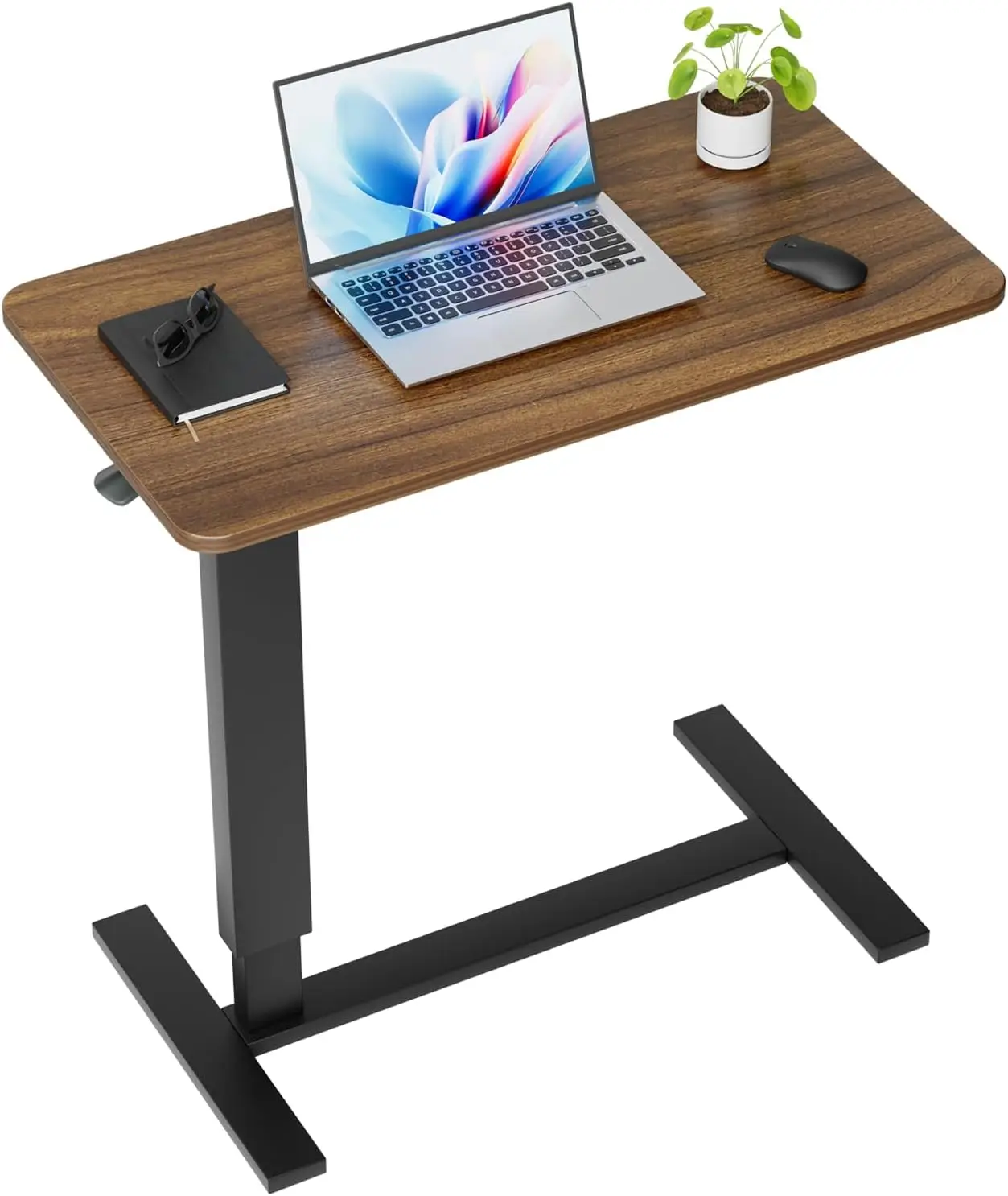 

Adjustable Overbed Table with Wheels, Rolling Laptop and Medical Bedside Table for Convenience
