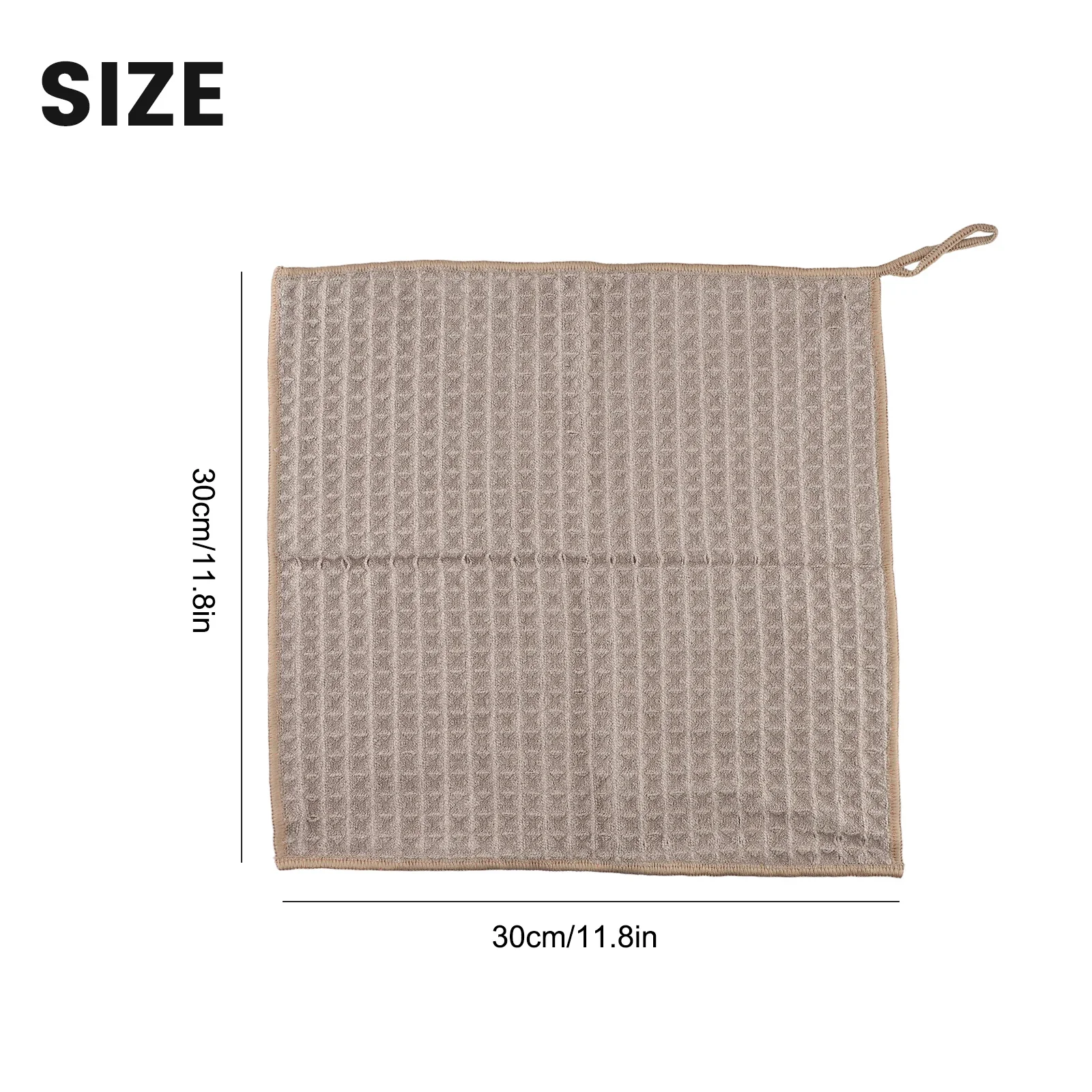 1PC Bar Towel Milk Tea Shop Coffee Machine Special Rag Absorbing Water Cleaning Cloth Brown/White/Gray Small Square Mop