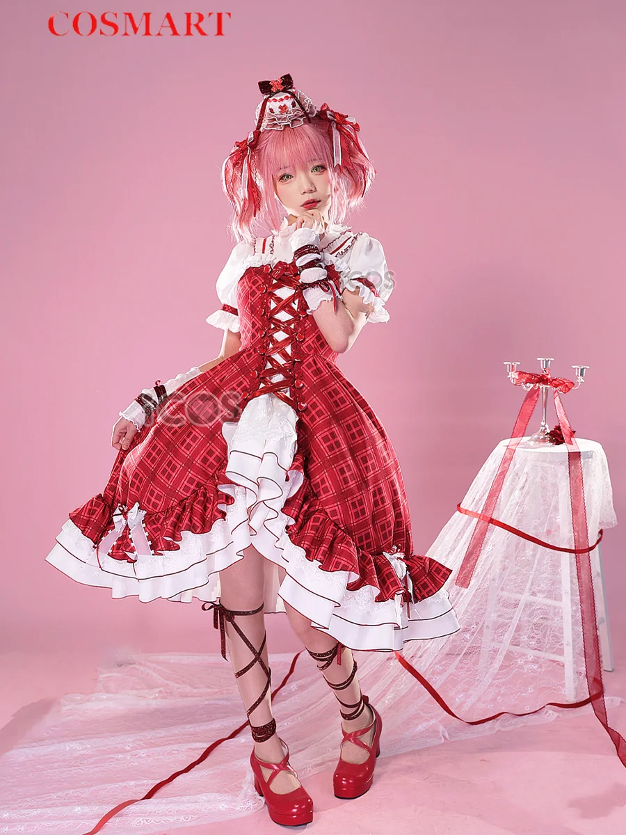 Shugo Chara Hinamori Amu Red And White Dress Cosplay Costume Cos Game Anime Party Uniform Hallowen Play Role Clothes Clothing