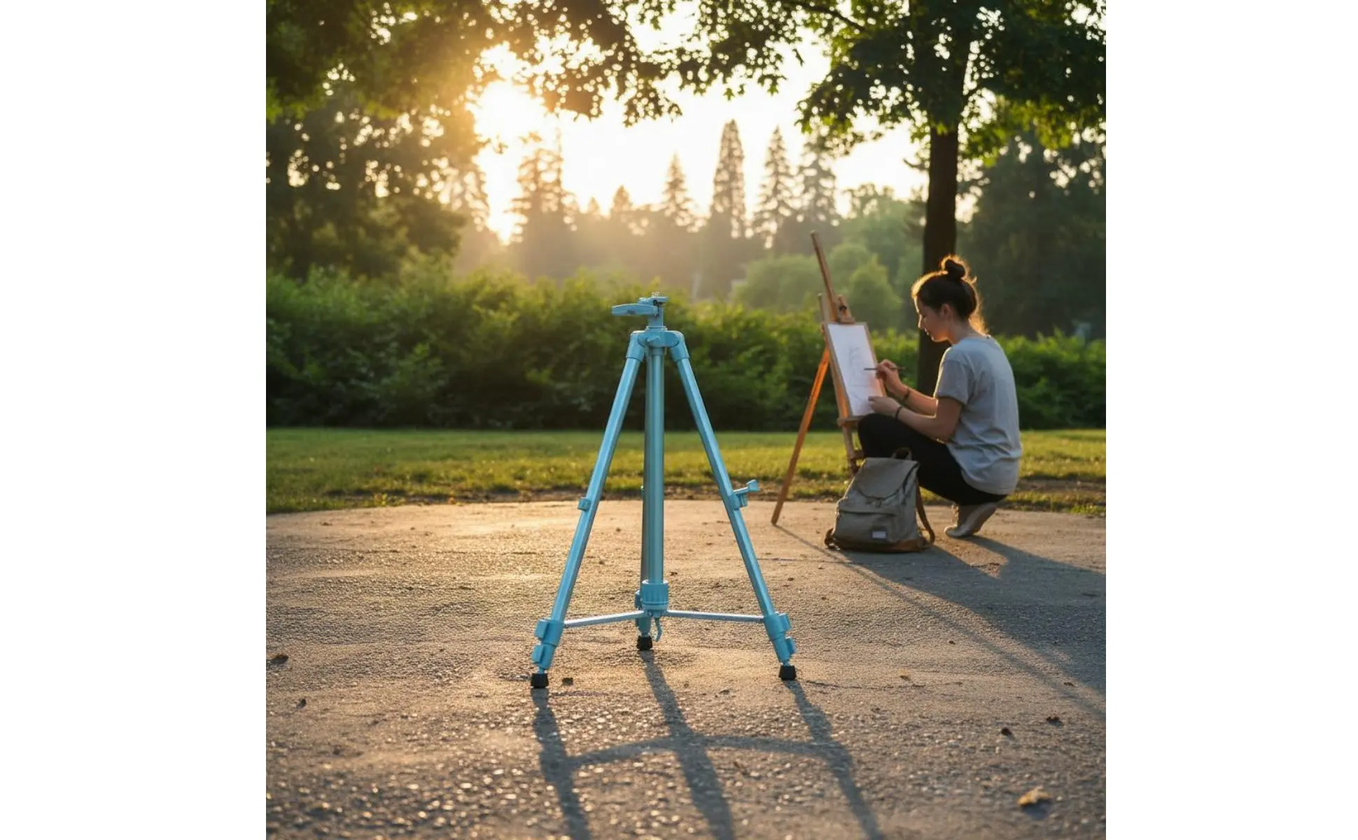 Adjustable Tripod Easel Telescopic Folding Drawing Easel with Tray Lightweight for Children, Painting, Sketching